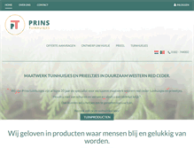 Tablet Screenshot of prinstuinhuisjes.nl